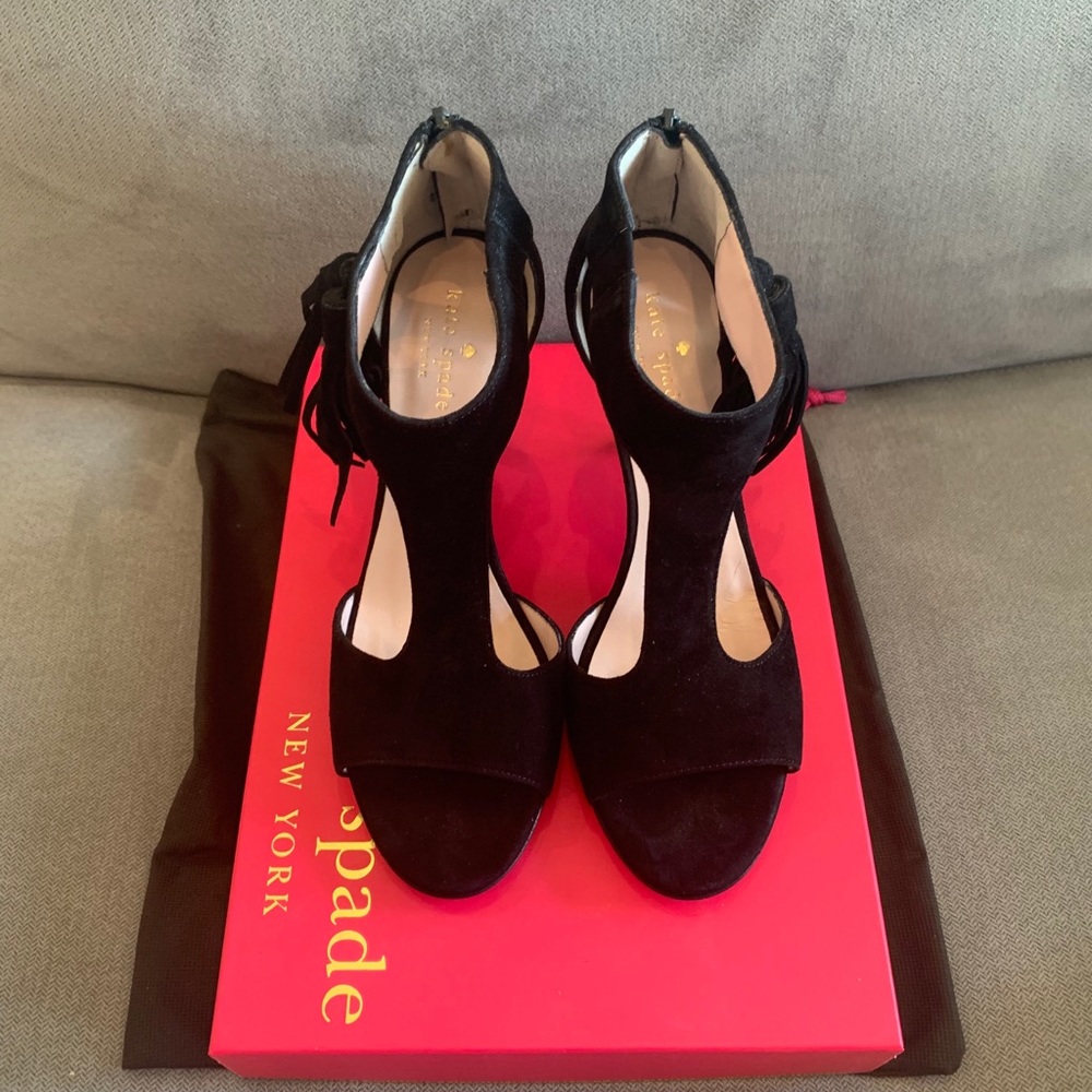 Kate Spade New York Black Suede Inga Pumps